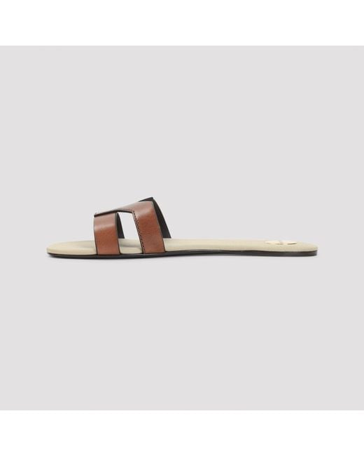 Saint Laurent Brown Mabrouka Sandals