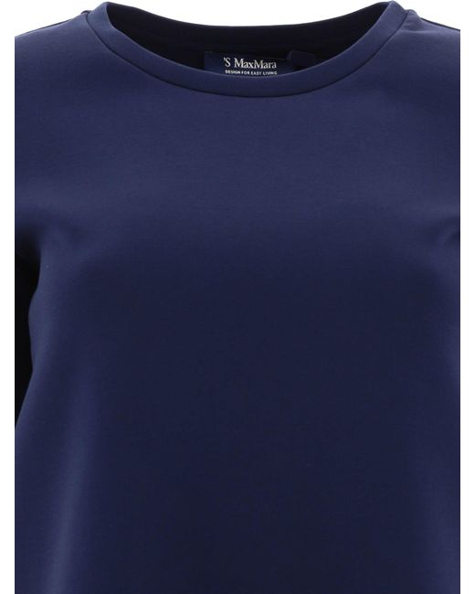 Max Mara "fianco" T -shirt in het Blue
