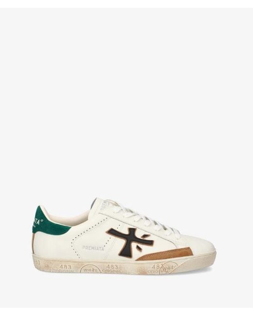 Premiata White Steven for men