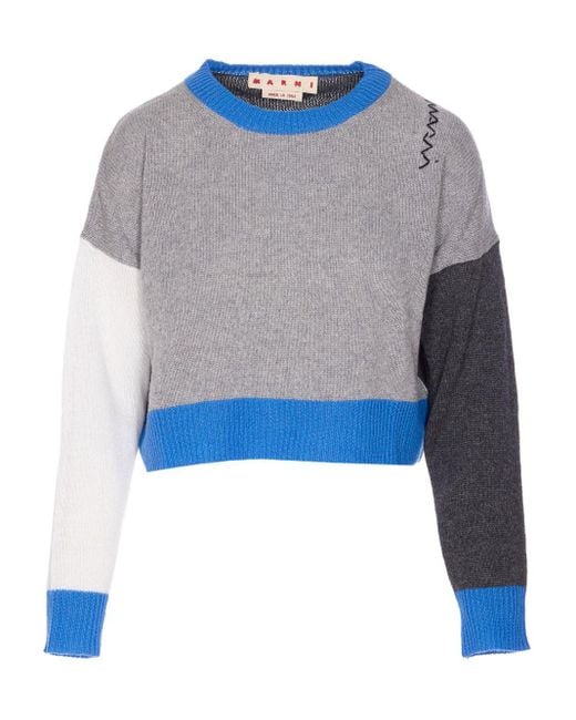 Marni Blue Sweaters