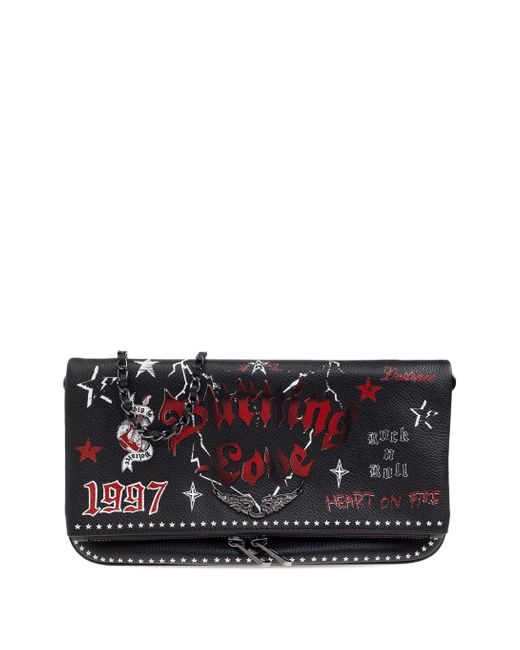 Zadig & Voltaire Black Rock Grained Leather Punk