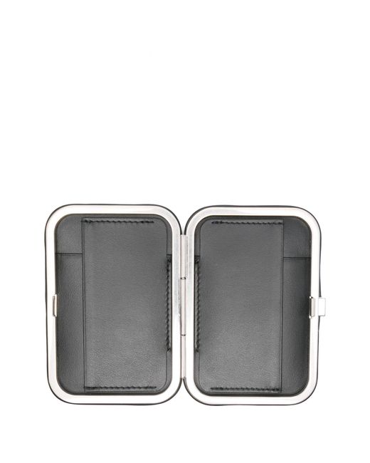 Prada White Starrer Kartenhalter