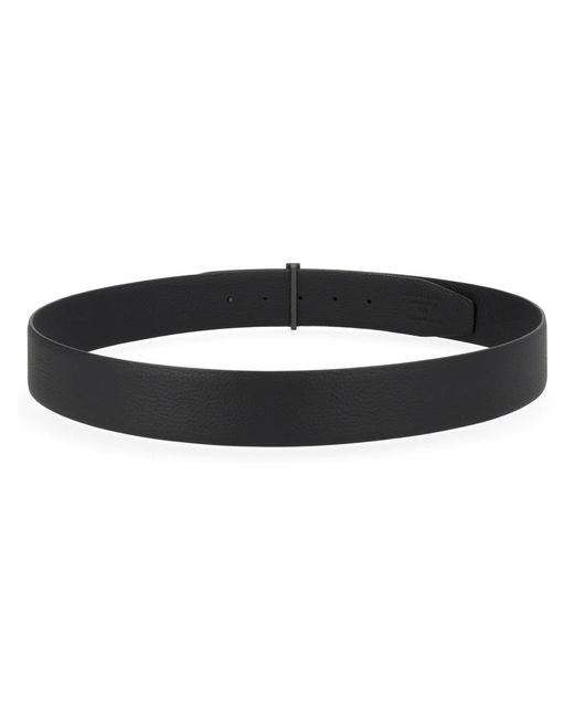 Tom Ford Black Belt With Buckle "T" for men