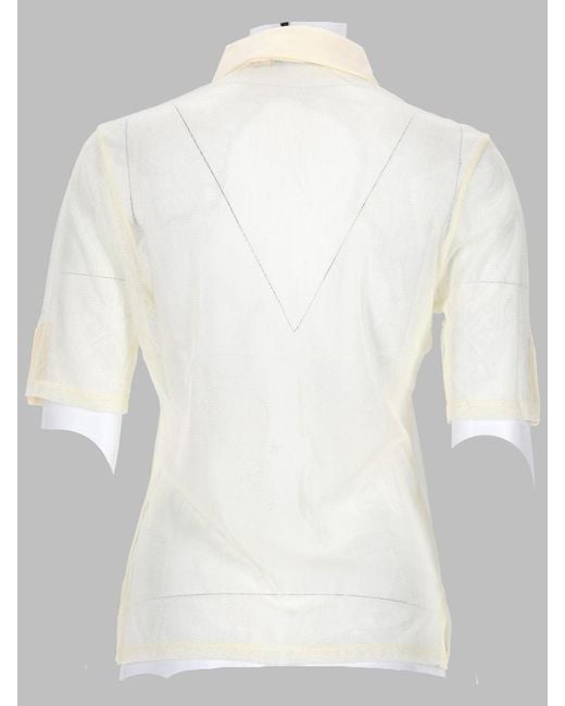Paloma Wool White Paloma Mini Wool Blend Shirt