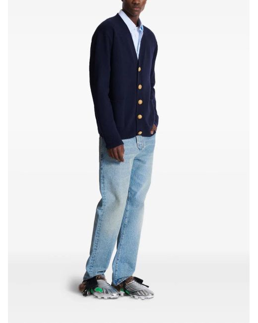 Balmain Gebreide Vest in het Blue voor heren