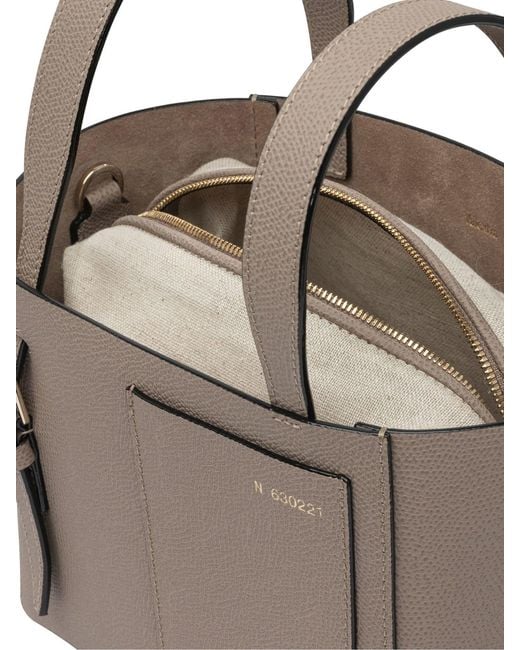 Valextra White "Soft Micro" Bucket Bag