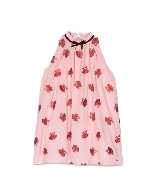 Sonia Rykiel Pink Kisses Pinafore Dress
