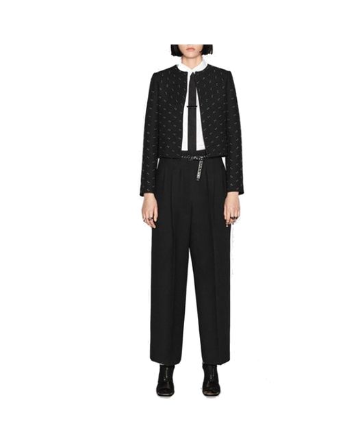 Dior Blue Wool And Silk Pants