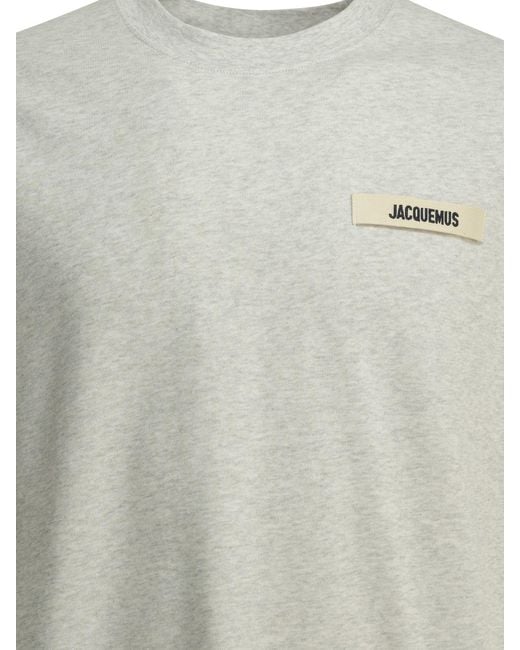 Jacquemus White "Gros Grain" Crew-Neck T-Shirt