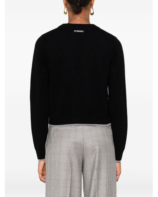 Pinko Vest Met Knopen in het Black