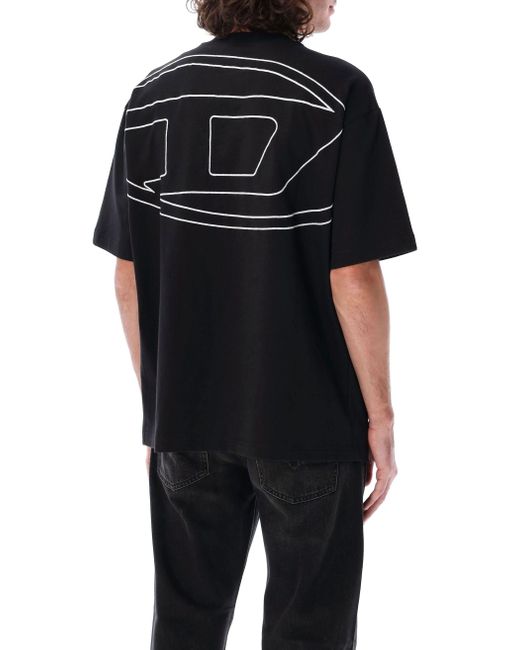 DIESEL Black Long Sleeve T-Shirt for men