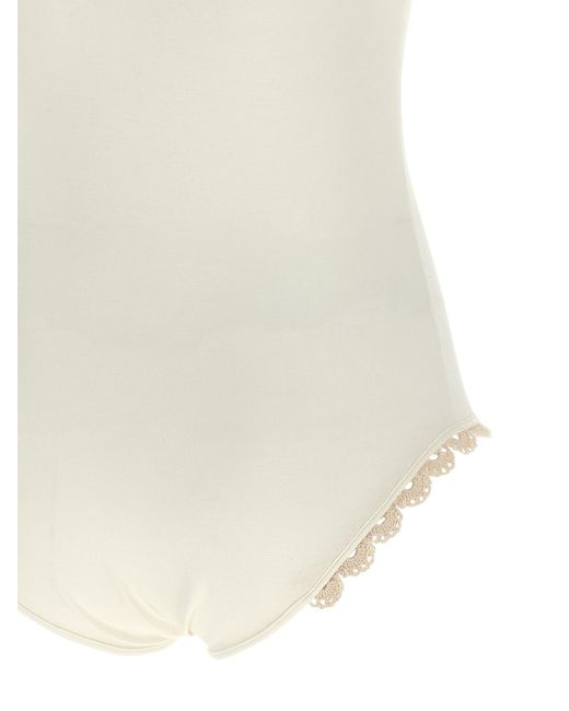 '01' Bodysuit Magda Butrym de color White
