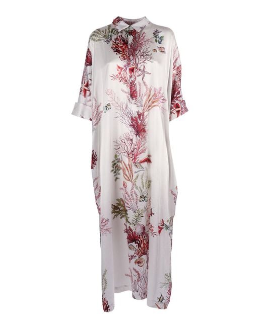 Shirtaporter Pink Abito Lungo Caftano