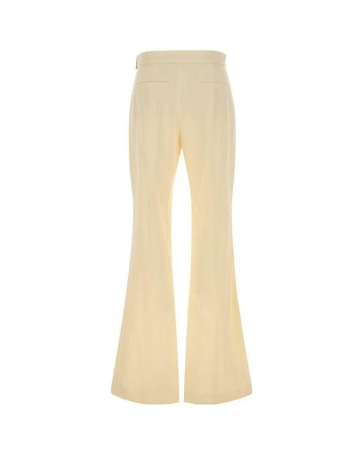 Sportmax Natural Cream Flared Pant