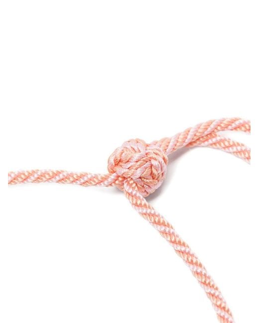 Forte_forte White Crystal Braided Necklace