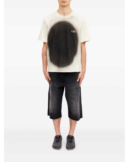 MM6 by Maison Margiela Natural Crew Neck T Shirt