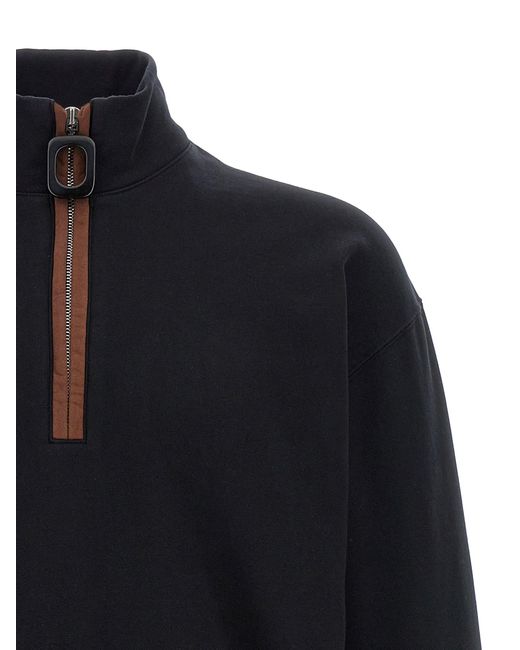 Media zip sudadera J.W. Anderson de hombre de color Blue