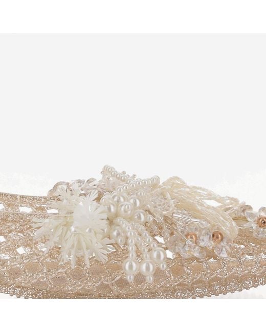 HEAVENLY JELLY Natural Transparent Ballerina Flats With Decoration