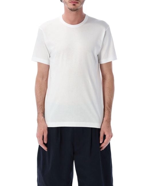 Comme des Garçons White Logo Tee
