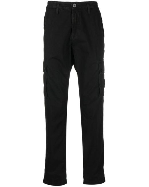 Stone Island Broek Met Cargozak in het Black voor heren