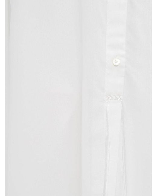 Totême  Button-Up Overhemd in het White