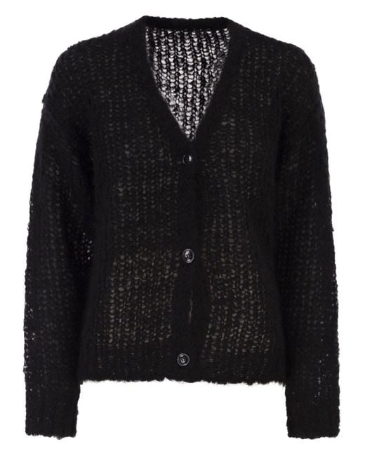 Weekend by Maxmara Black Wkddanza Mohair Cardigan