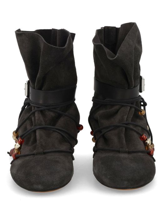 Isabel Marant Black Solid Letiz Boots