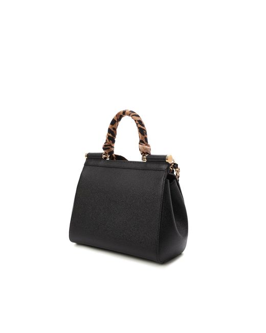 Dolce & Gabbana Black Sicily Small Bag