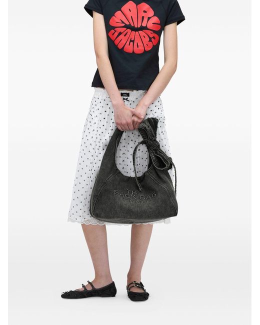 Marc Jacobs Black The Sack Denim Handbag