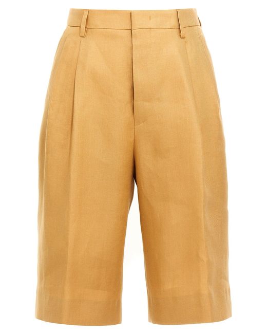 Tagliatore Yellow 'B Effie' Bermuda Shorts
