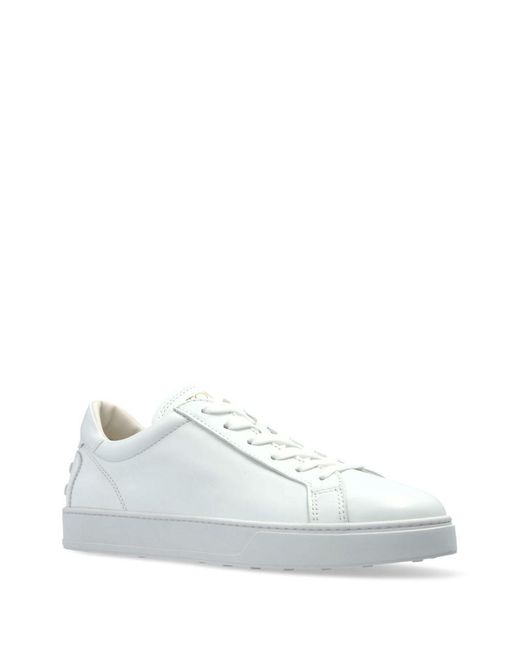 Tod's White Leather Sneakers