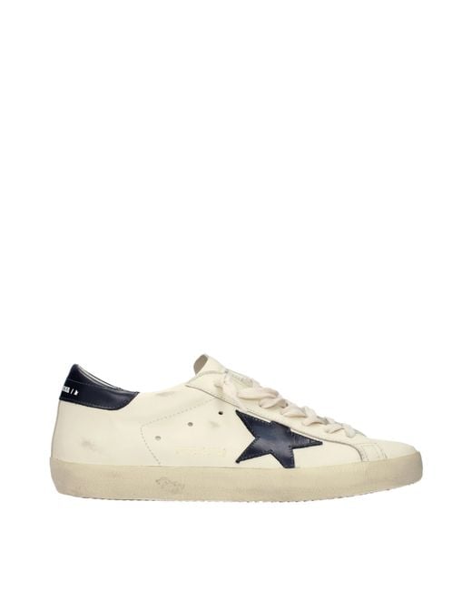 Golden Goose Deluxe Brand Natural Superstar Sneakers/Night Leather