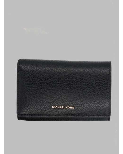 MICHAEL Michael Kors Black Mini Wallet With Signature Detailing