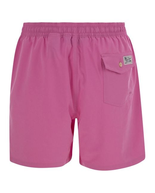 Polo Ralph Lauren Pink Traveler Classic 14.6 Cm Beach Boxers for men