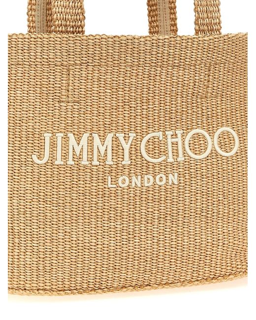 Bolsa de compras 'Beach Tote East West' Jimmy Choo de color Natural