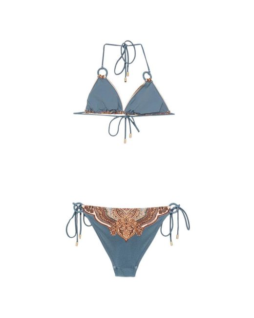 Zimmermann White Printed Swimwear