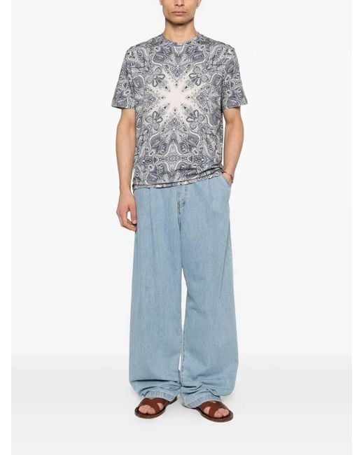 Etro Gray T-Shirt Roma