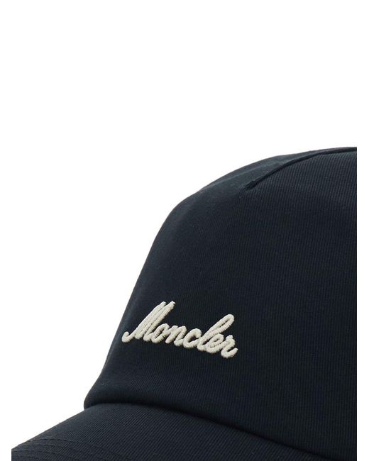 Moncler Blue Logo Baseball Cap for men