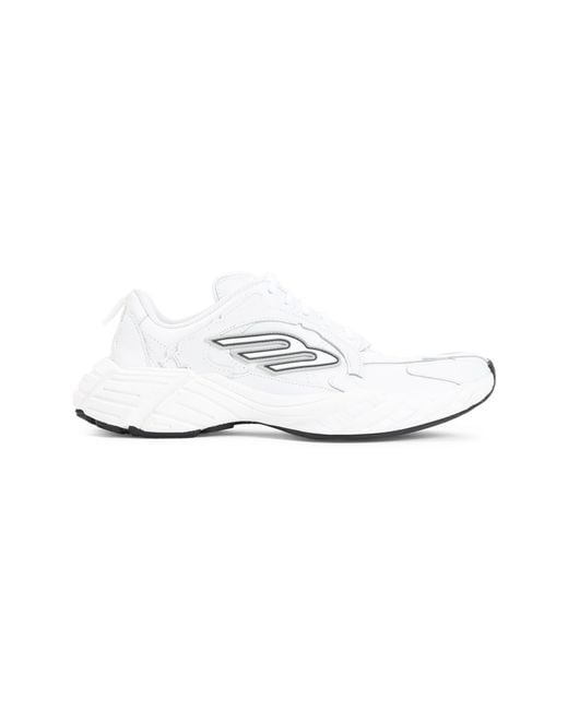 Balenciaga White Monday Leather Sneaker For