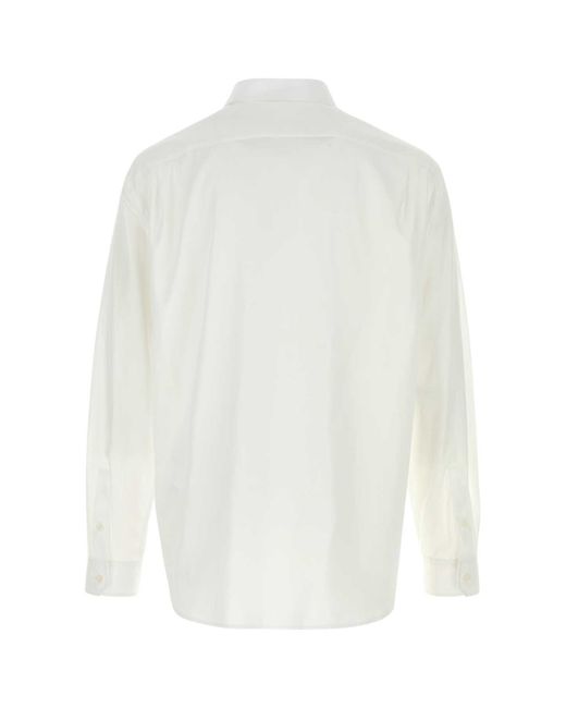 Loewe White Poplin Shirt for men