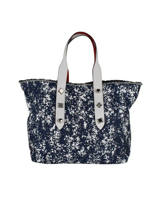 Christian Louboutin Blue Frangibus Tote Bag