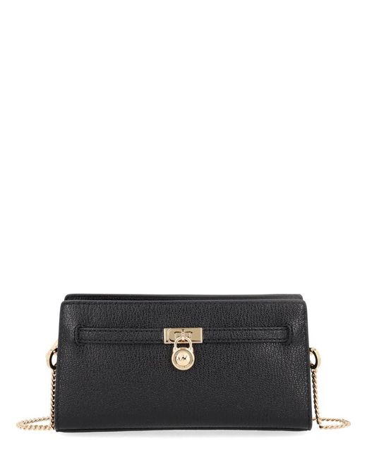 MICHAEL Michael Kors Black Hamilton Moderne Extra-Small Leather Convertible Crossbody Bag