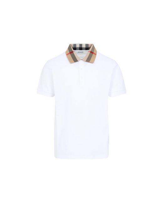 Burberry White Cody Polo