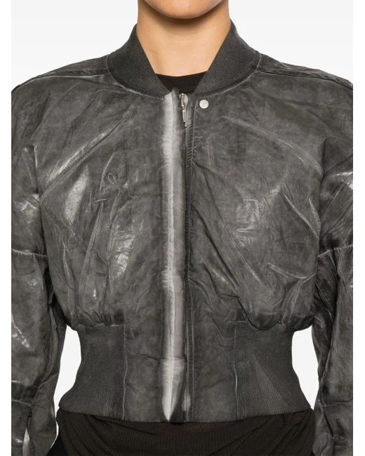Rick Owens Gray Giacca Da Volo