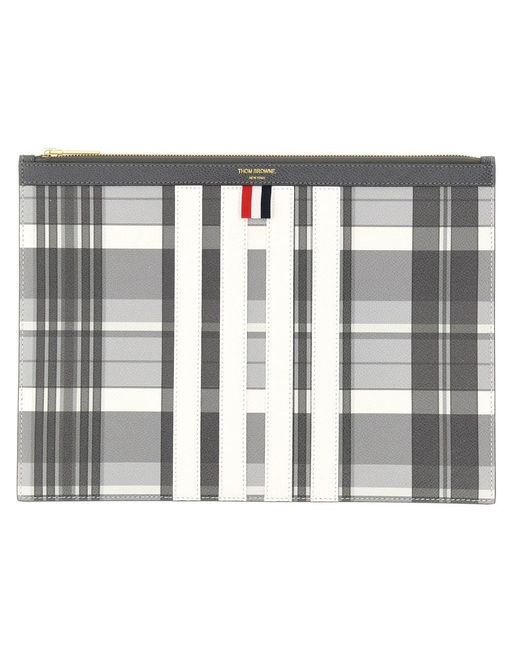 Thom Browne Metallic Medium Document Holder for men