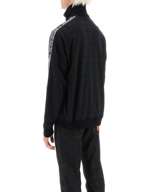 Versace Techno Allover Track Sweatshirt in het Black voor heren