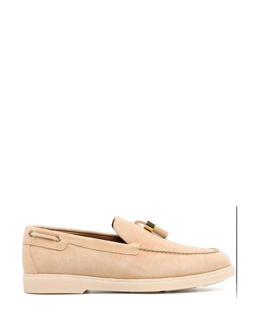 Giuseppe Zanotti Natural Elegant Suede Ballerinas For
