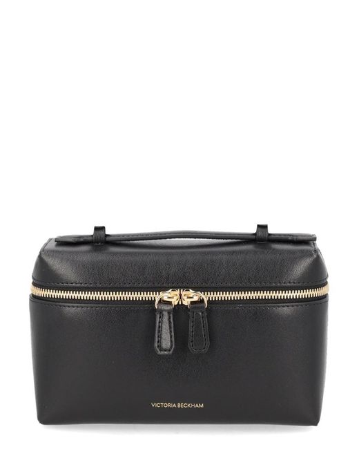 Victoria Beckham Black 'Vanity' Crossbody Bag With Adjustable Strap And Logo Lettering On The Front