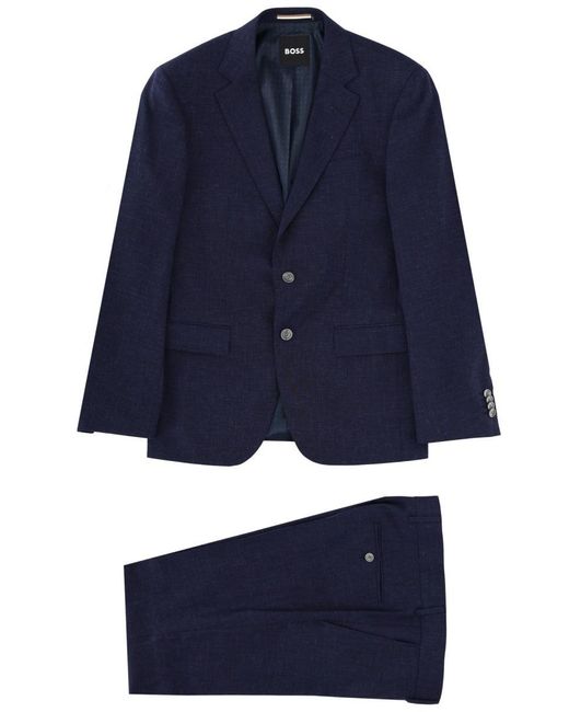 Boss Blue Tailored Mini Suit for men