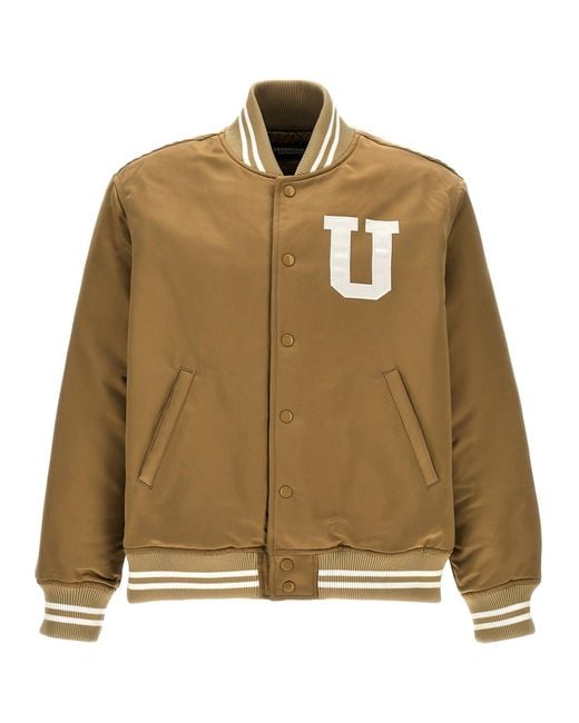 Undercover 'keep The Sun In Your Brain' Bomber Jacket in het Natural voor heren
